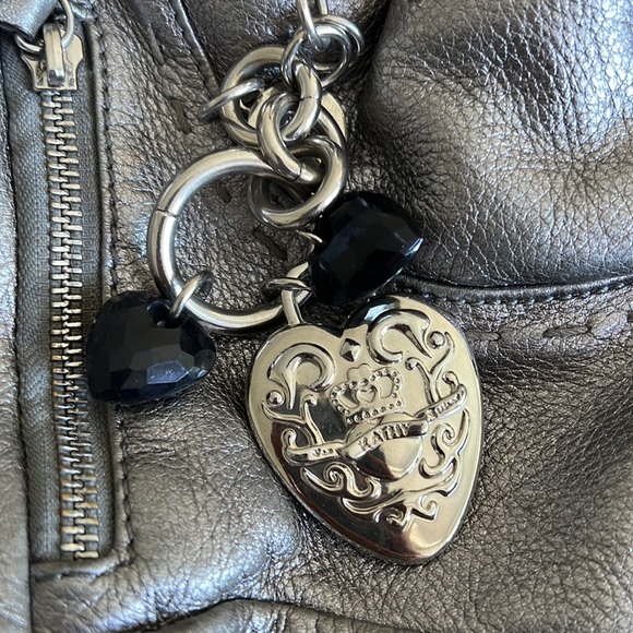 ꧁ B Makowsky Silver ‘Lisbon’ Leather Shopper ꧂ - Picture 4 of 5